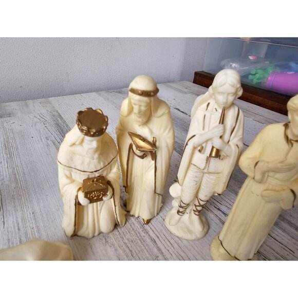 Vintage Hong Kong plastic nativity Wiseman animals village Jesus donkey camel co - Picture 8 of 8